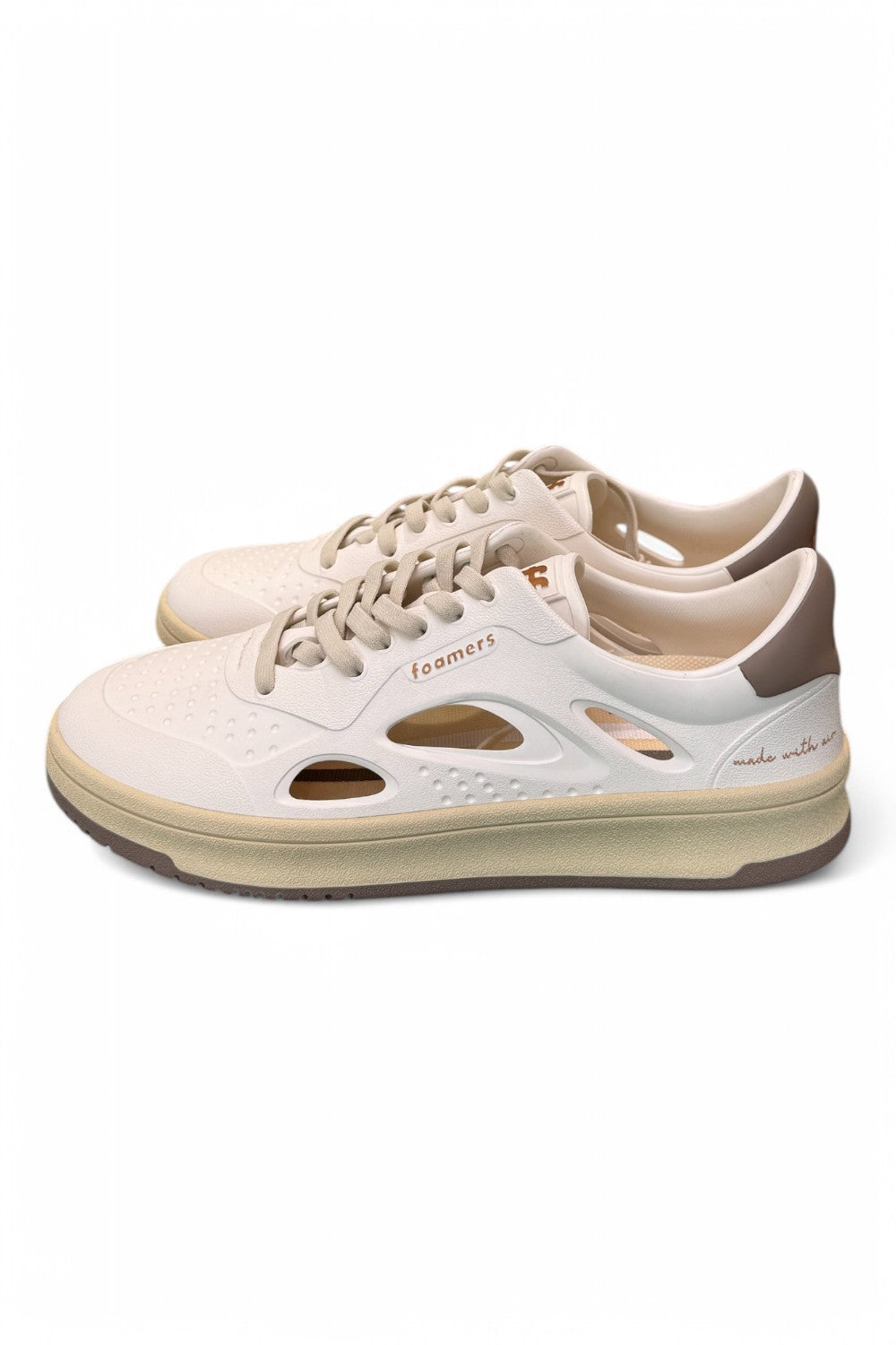 Sneaker Foamers Eva bianco tortora 