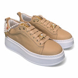 Sneaker Pia Gioplus pelle nude cavigliera 