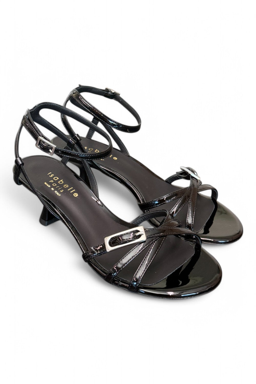 Sandalo mignon vernice nera T50 Isabelle Paris<BR/> 