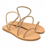 Sandalo strass oro Le Salentine 