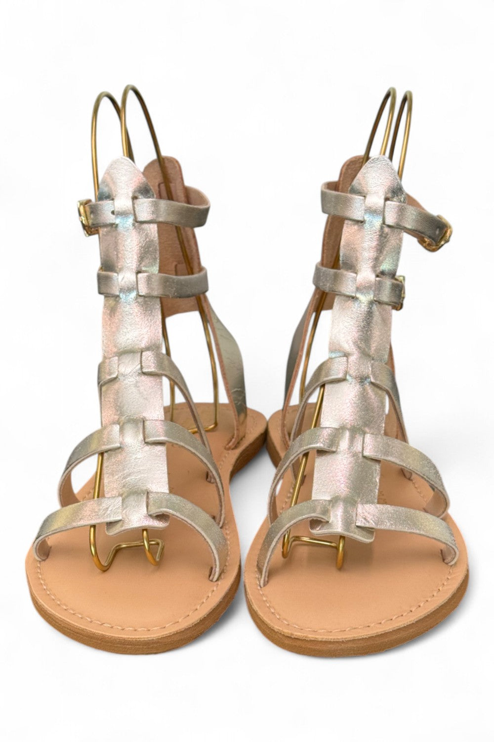 Sandalo gladiatore pelle oro Le Salentine 