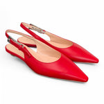Slingback pelle rosso flat Les Autres<BR/> 