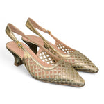 Slingback intreccio platino Les Autres<BR/> 