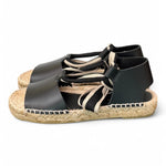 Sandalo con fascia pelle nera Palomitas<BR/> 