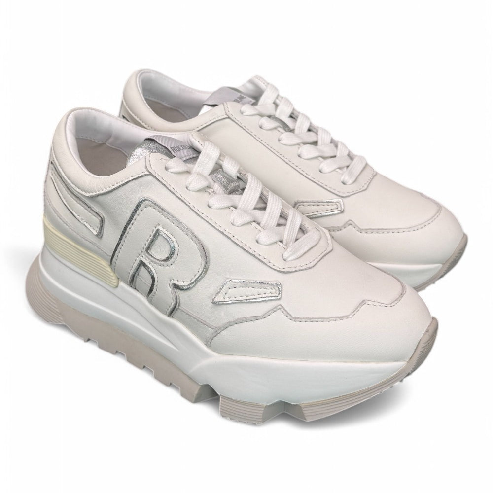 Sneaker donna Rucoline bianca argento 