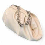 Pochette grande pouf Scarlet latte 