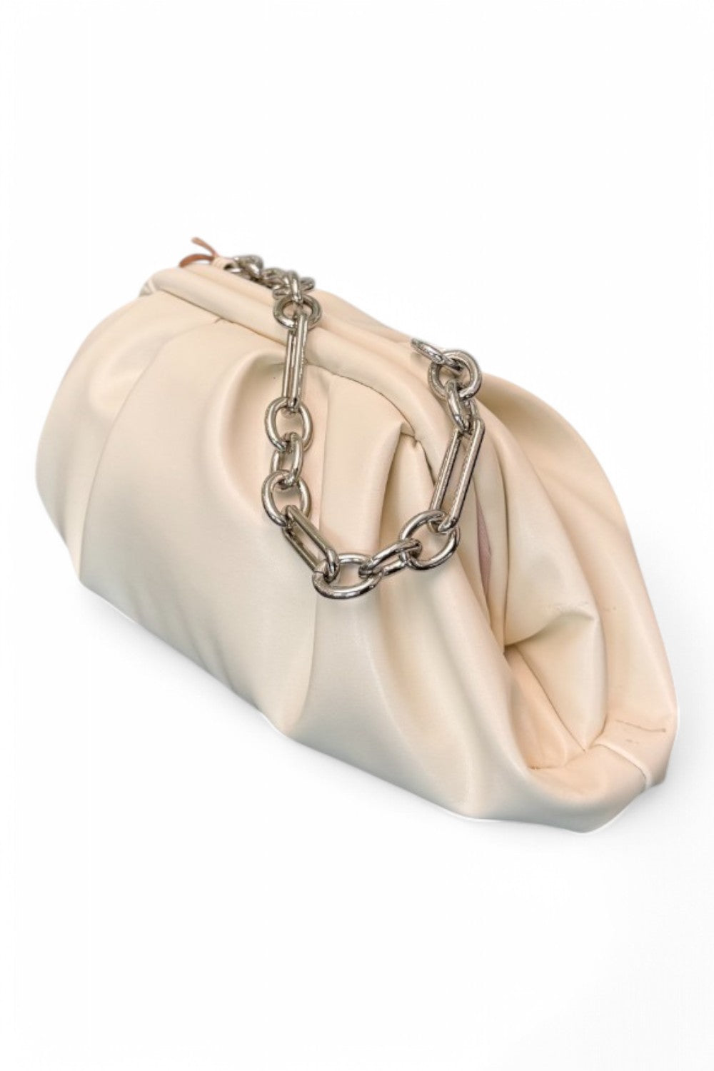Pochette grande pouf Scarlet latte 