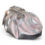 Pochette piccola pouf Scarlet argento 