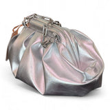 Pochette piccola pouf Scarlet argento 