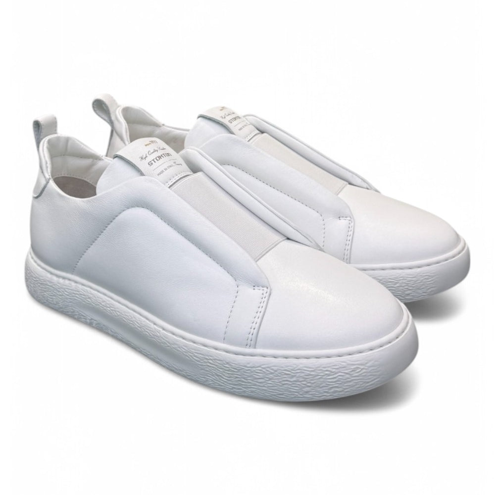 Sneaker slip on uomo Stokton bianca 