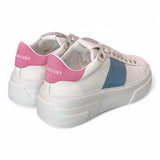 Sneaker Stokton Nicla bianco celeste platform 