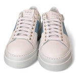 Sneaker Stokton Nicla bianco celeste platform 