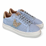 Sneaker Stokton Diva nappa celeste 