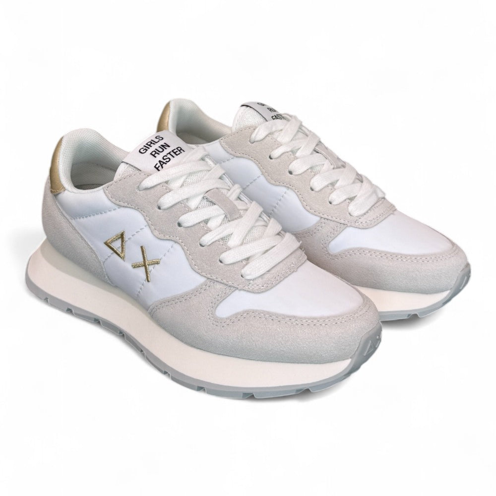 Sneaker donna SUN 68 ALLY white gold 