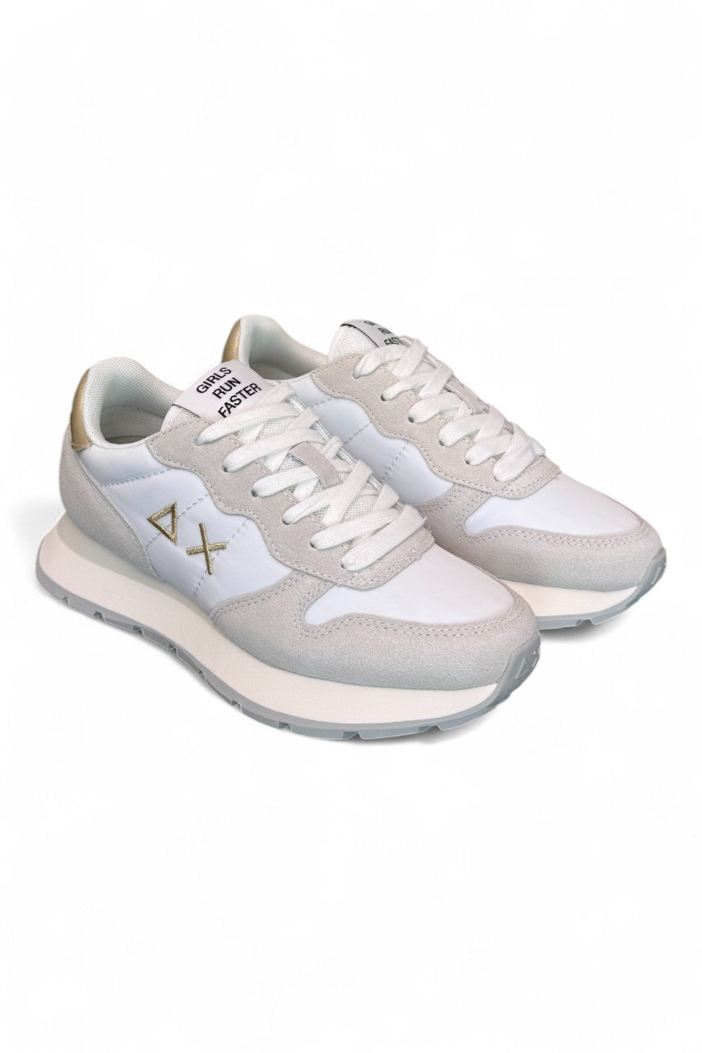 Sneaker donna SUN 68 ALLY white gold 