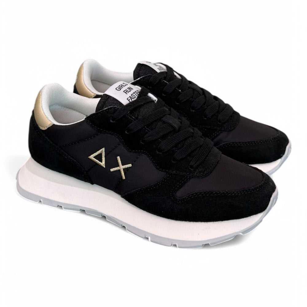 Sneaker donna SUN 68 ALLY black gold silver 