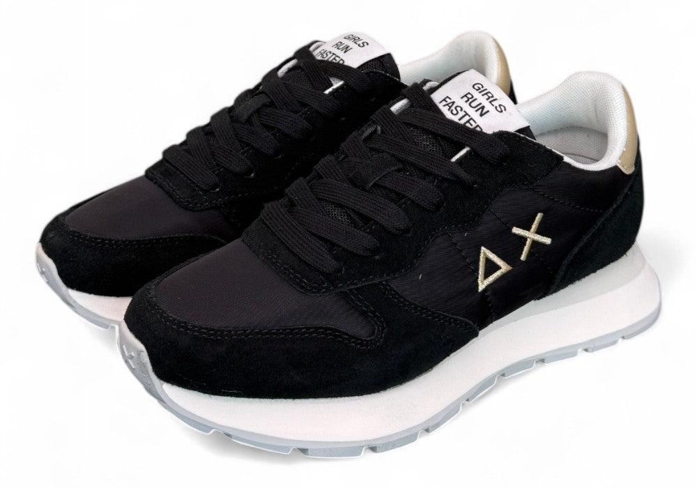 Sneaker donna SUN 68 ALLY black gold silver 