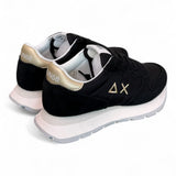 Sneaker donna SUN 68 ALLY black gold silver 