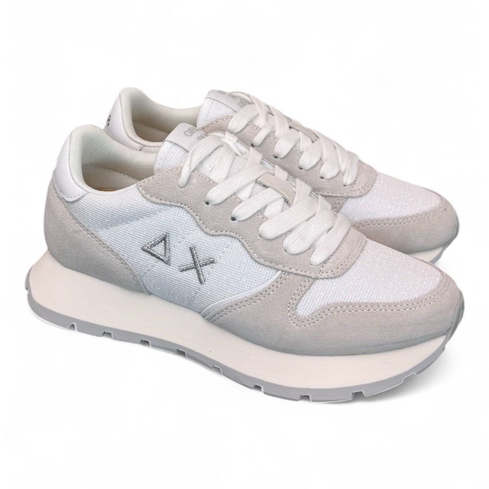 Sneaker donna SUN 68 ALLY glitter white 