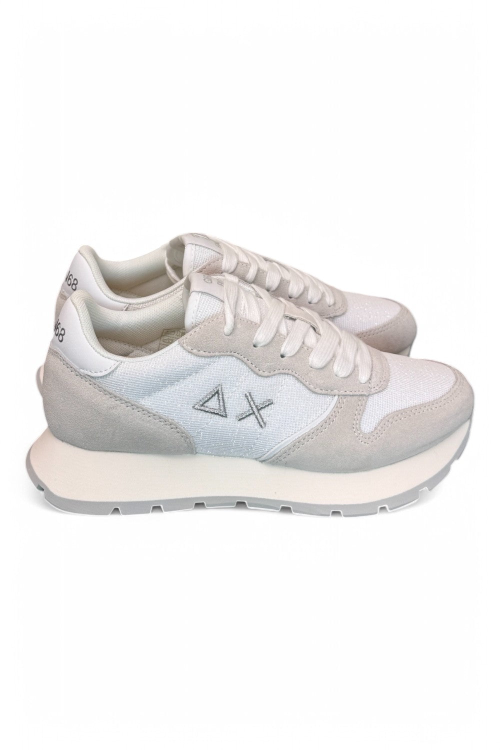 Sneaker donna SUN 68 ALLY glitter white 