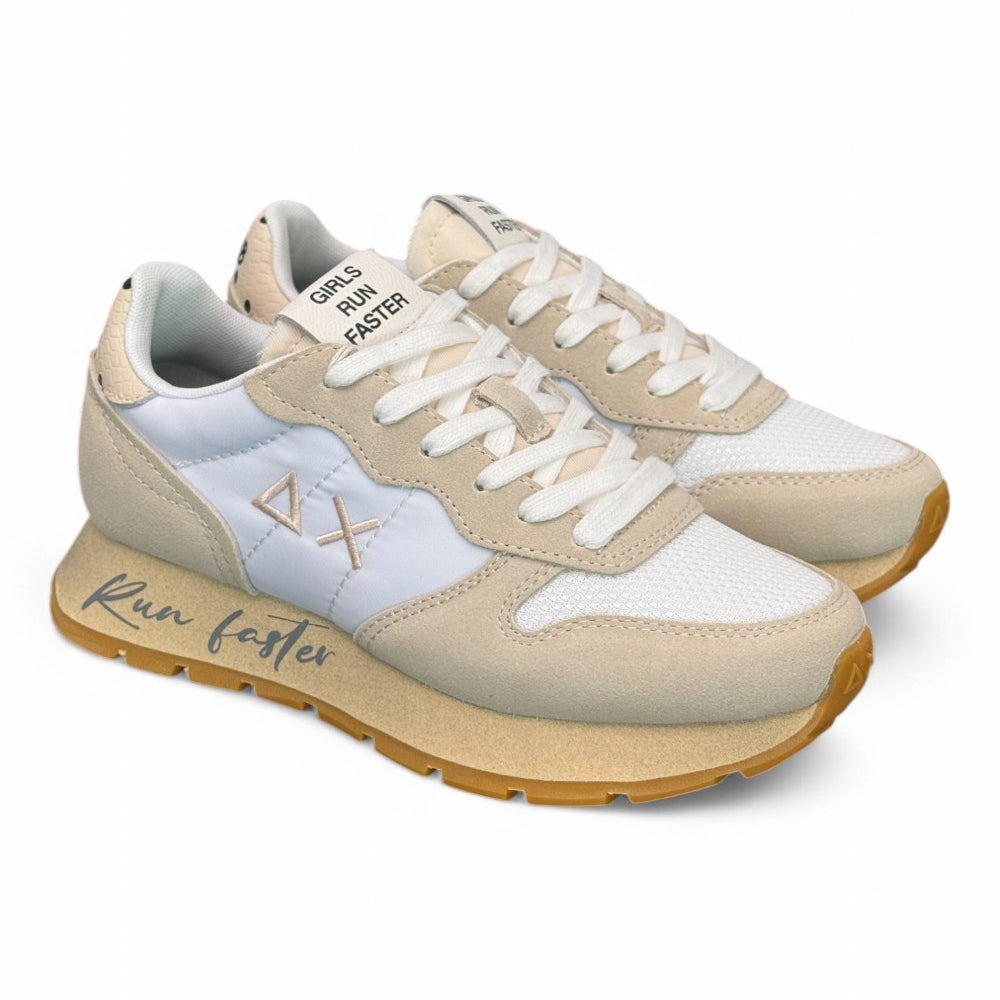 Sneaker donna SUN 68 ALLY vintage bianco panna 