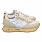 Sneaker donna SUN 68 ALLY vintage bianco panna 
