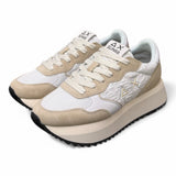 Sneaker donna SUN 68 BIG ALLY flower white 