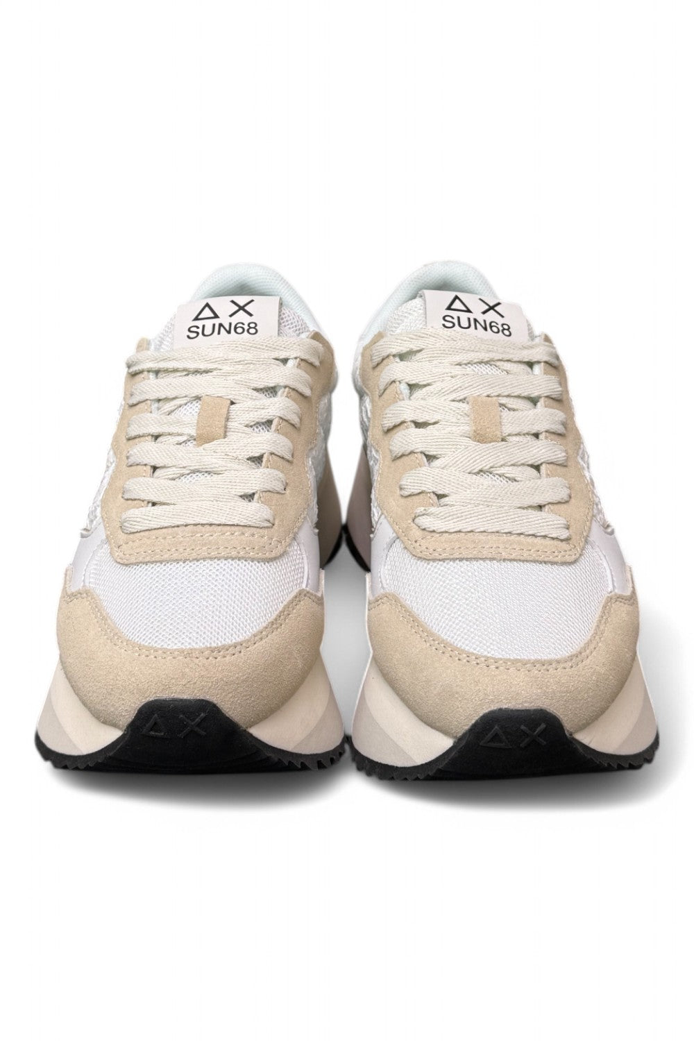 Sneaker donna SUN 68 BIG ALLY flower white 