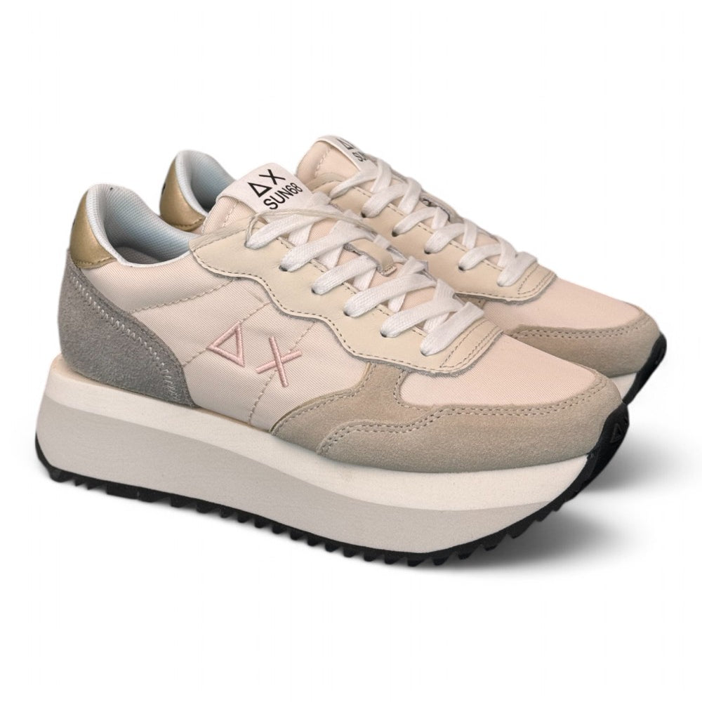 Sneaker donna SUN 68 BIG ALLY white beige grey 