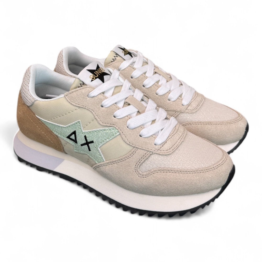 Sneaker donna SUN 68 STARGIRL beige 