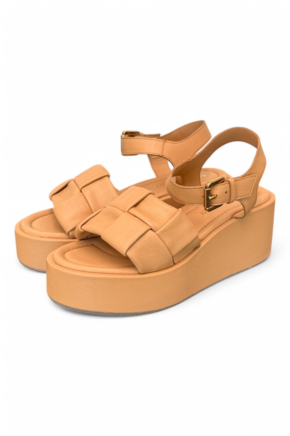 Sandalo intreccio pelle naturale Z60 Zanon<BR/> 