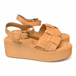 Sandalo intreccio pelle naturale Z60 Zanon<BR/> 