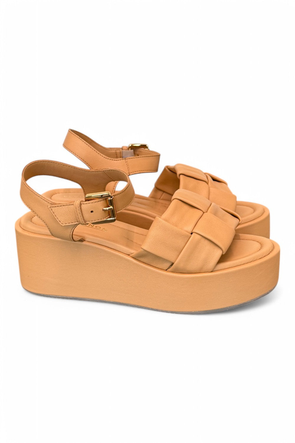 Sandalo intreccio pelle naturale Z60 Zanon<BR/> 