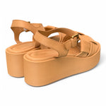 Sandalo intreccio pelle naturale Z60 Zanon<BR/> 