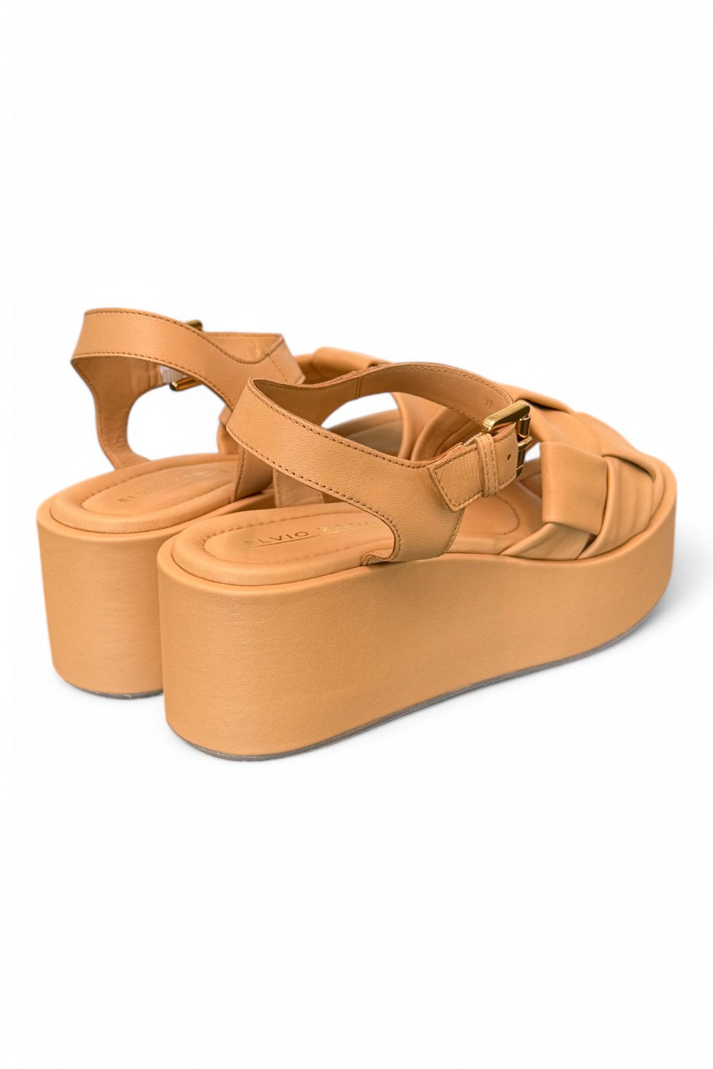 Sandalo intreccio pelle naturale Z60 Zanon<BR/> 