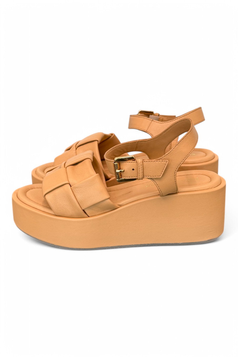 Sandalo intreccio pelle naturale Z60 Zanon<BR/> 