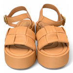 Sandalo intreccio pelle naturale Z60 Zanon<BR/> 