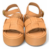 Sandalo intreccio pelle naturale Z60 Zanon<BR/> 