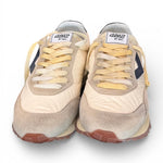 Sneaker uomo 4B12 Vintage Run beige blu 