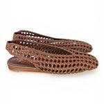 Slingback intrecciata testa di moro Bianca Di 