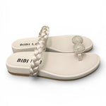 Ciabatta infradito anello strass perla Bibi Lou 