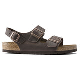 Sandalo Milano pelle Habana testa di moro Birkenstock 