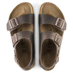 Sandalo Milano pelle Habana testa di moro Birkenstock 