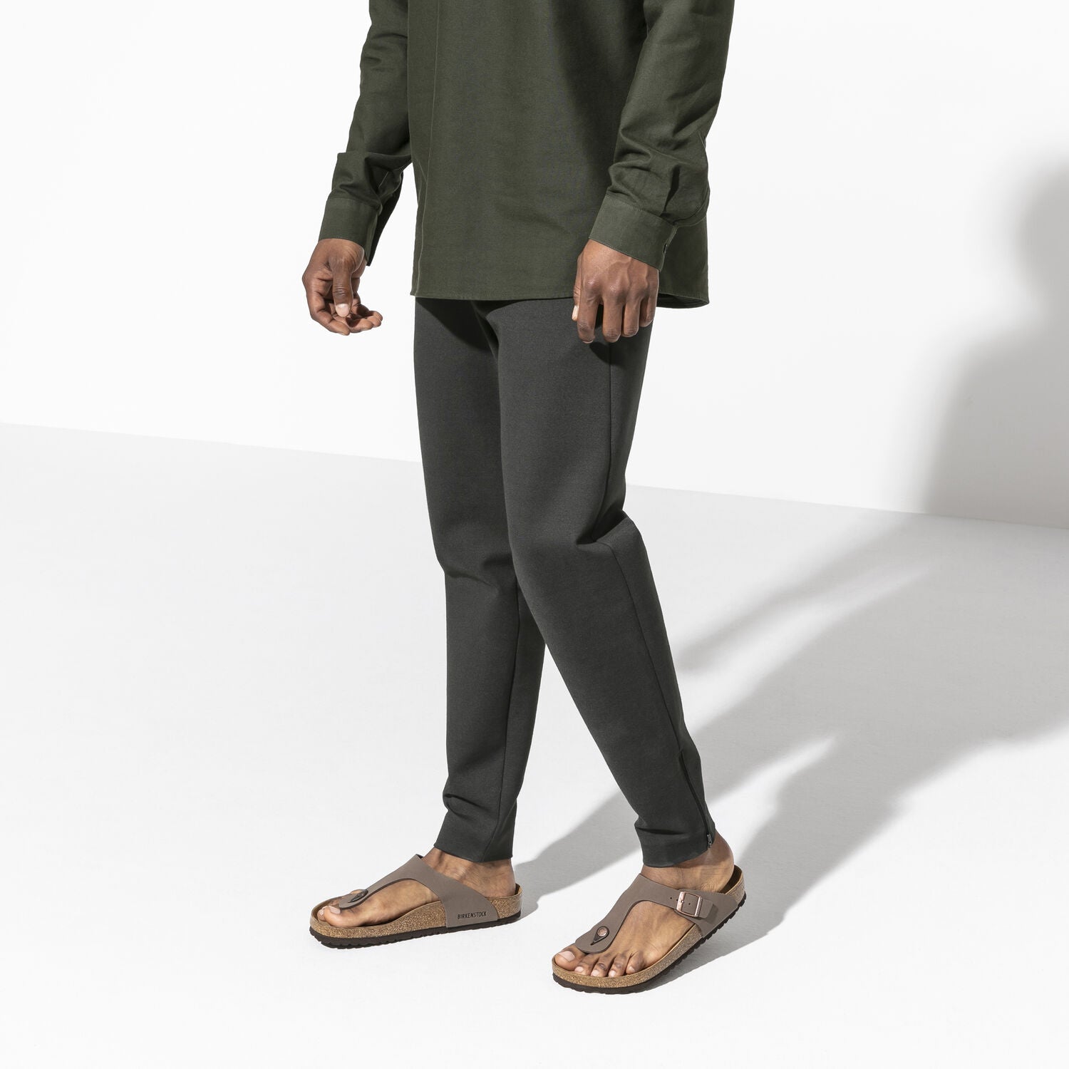 Ciabatta infradito Gizeh Nabuk mocca Birkenstock 043751 