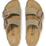 Ciabatta Birkenstock Arizona Suede Taupe 051463 uomo 