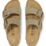 Ciabatta Birkenstock Arizona Suede Taupe 051463 uomo 