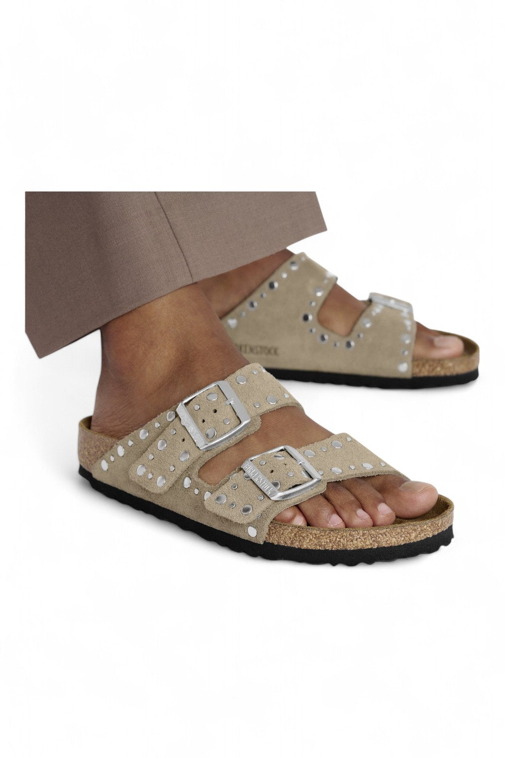 Ciabatta Arizona Rivet Suede Taupe 1029390 