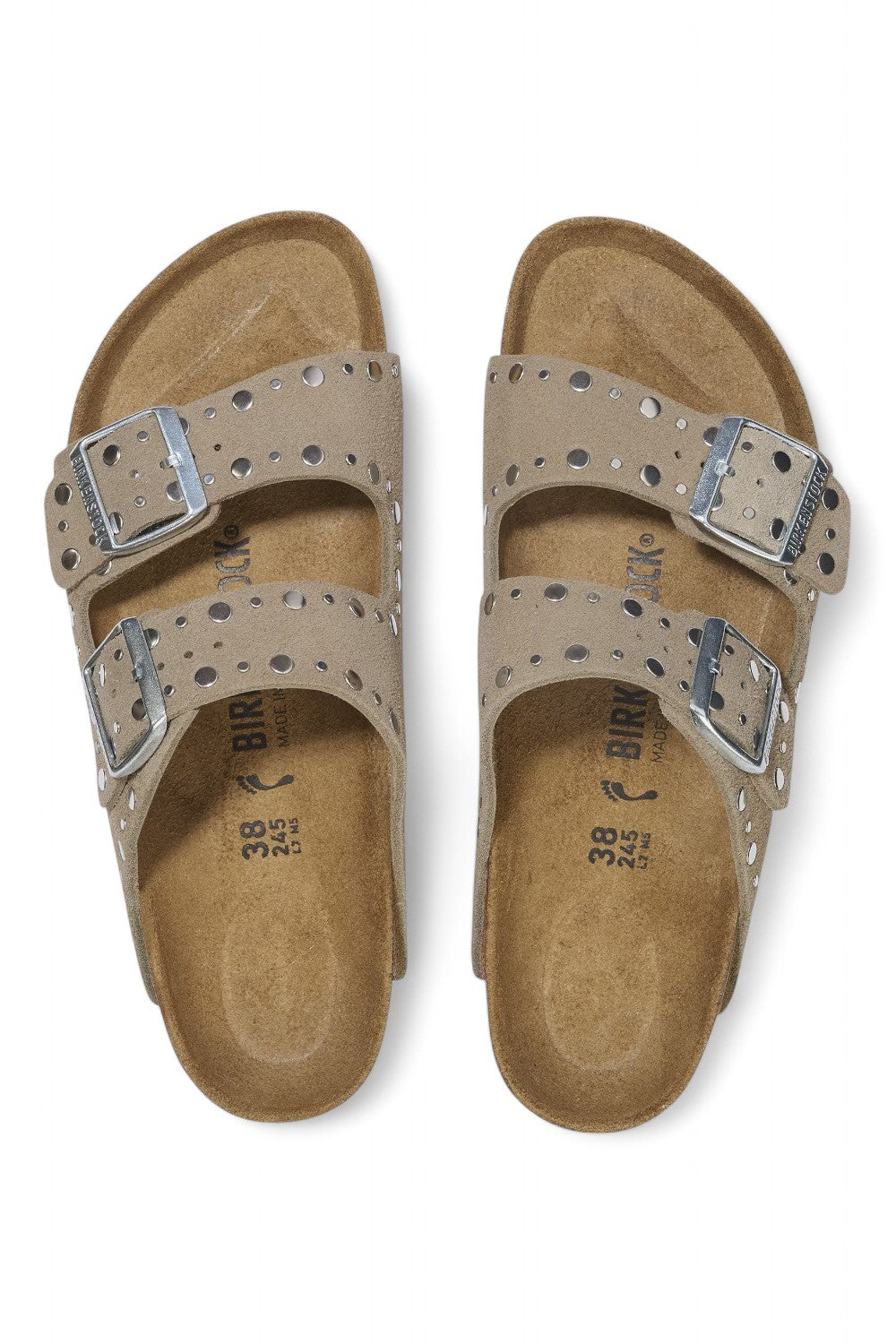 Ciabatta Arizona Rivet Suede Taupe 1029390 