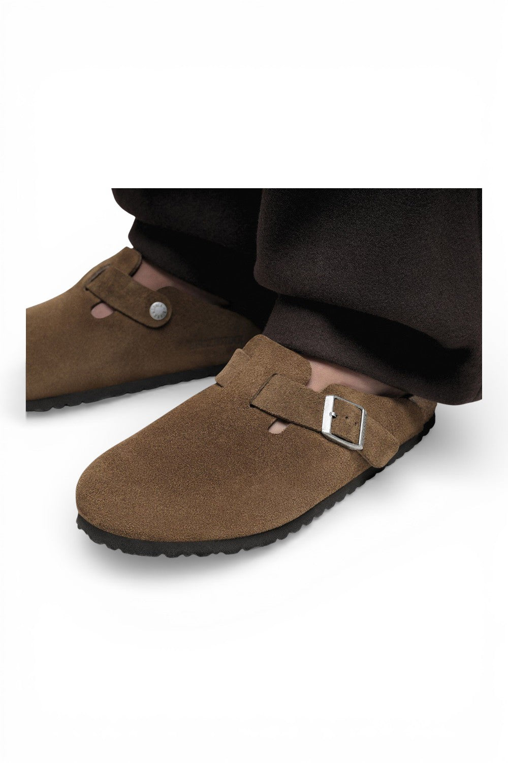 Sabot Boston Birkenstock Suede dark tea 1030861 