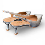 Slingback laminata argento T50 Chiconic 